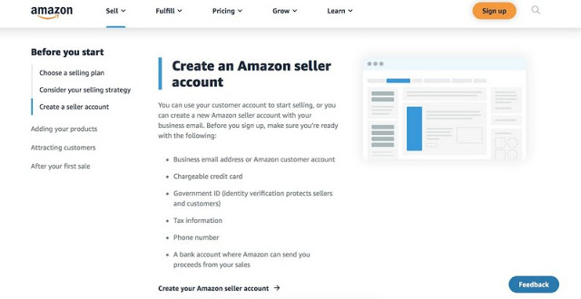 Guide to creating your Amazon seller account in 2023