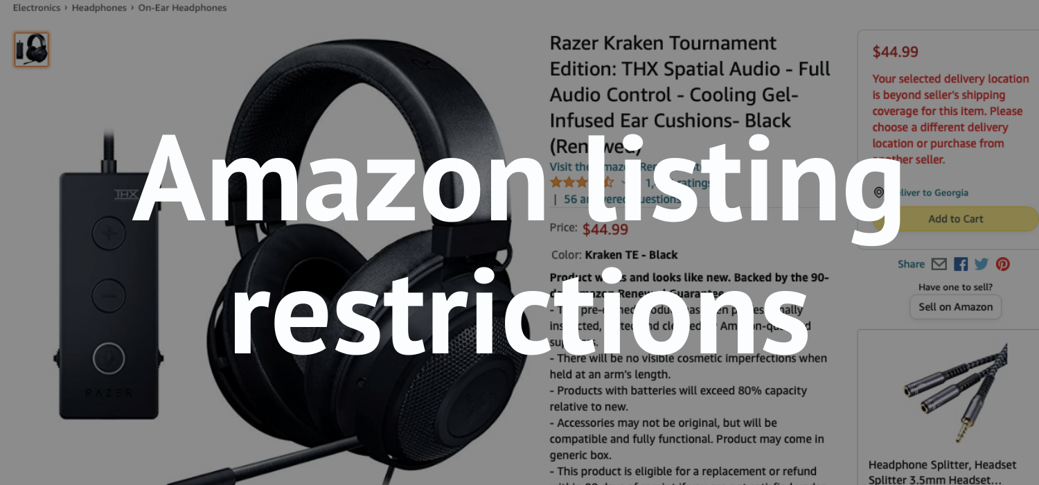 Amazon listing restrictions: How to avoid policy violations