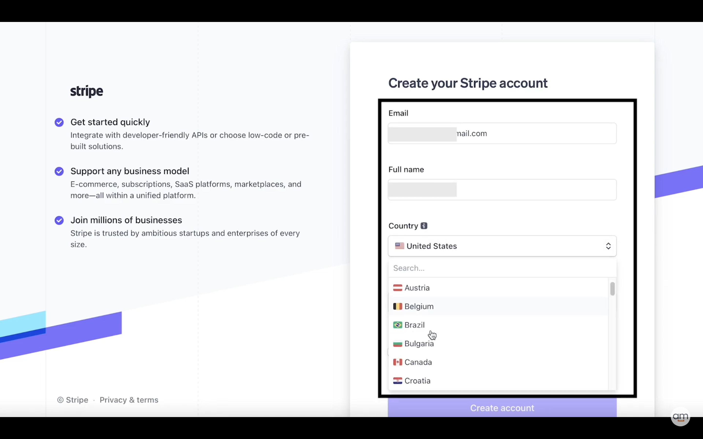 How to create Stripe account? Step by step guide 