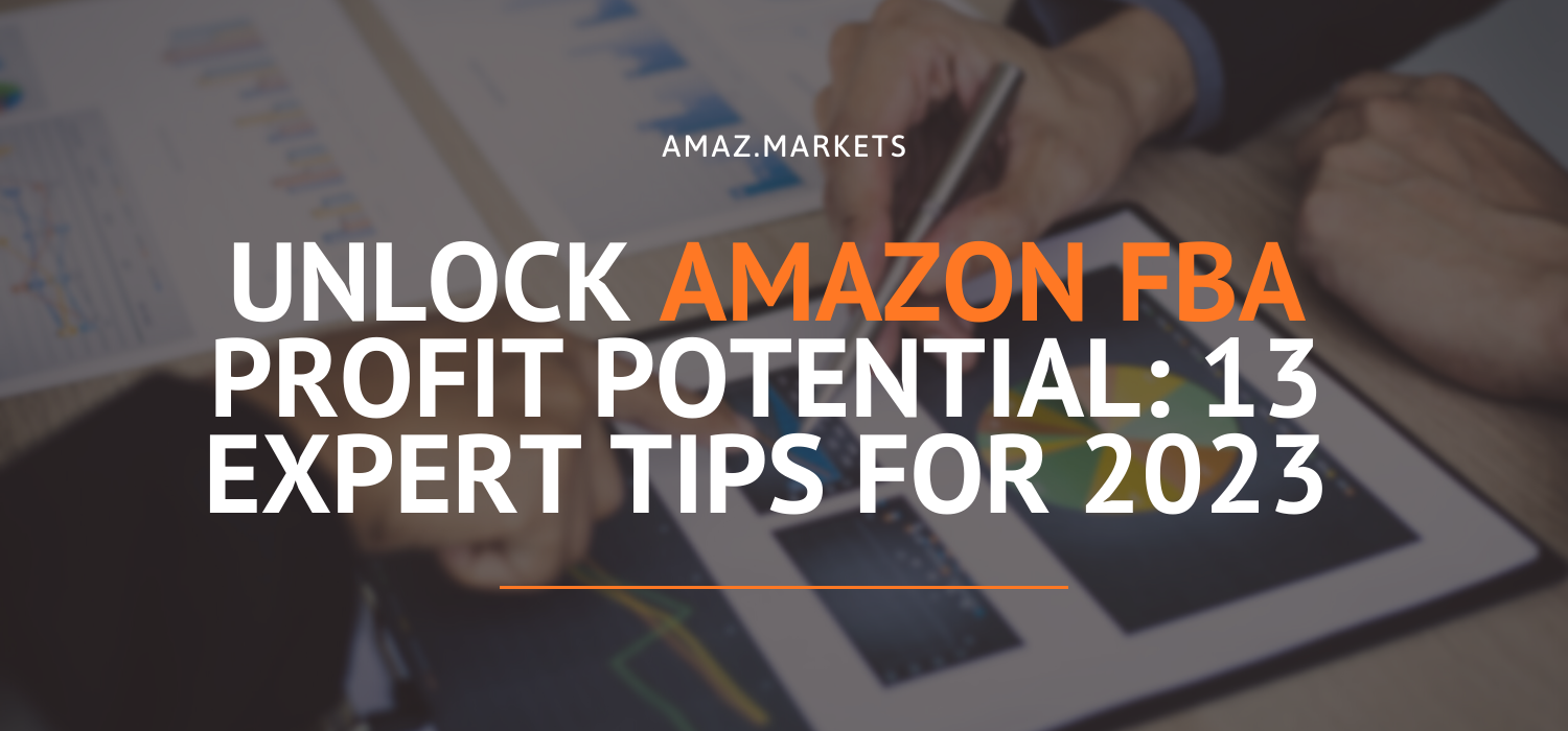 Unlock Amazon FBA profit potential: 13 expert tips for 2023